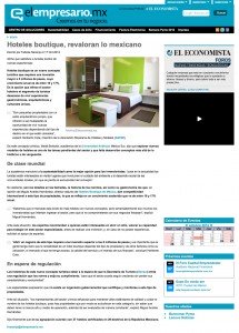 Hoteles boutique, revaloran lo mexicano