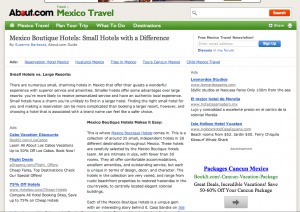 About Mexico Travel Mexico Boutique Hotels