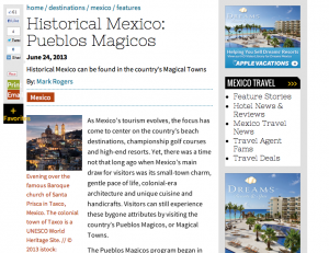 Travel Mexico Historical Mexico Pueblos Magicos