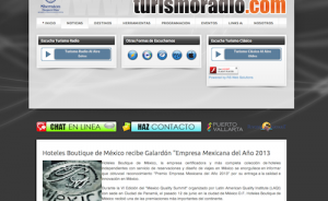Turismoradio Hoteles Boutique de Mexico recibe el galardon empresa mexicana del año