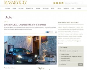 Lincoln MKZ, una belleza en el camino - Masarik.tv