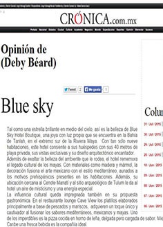 Blue sky / Opinión de Deby Beard