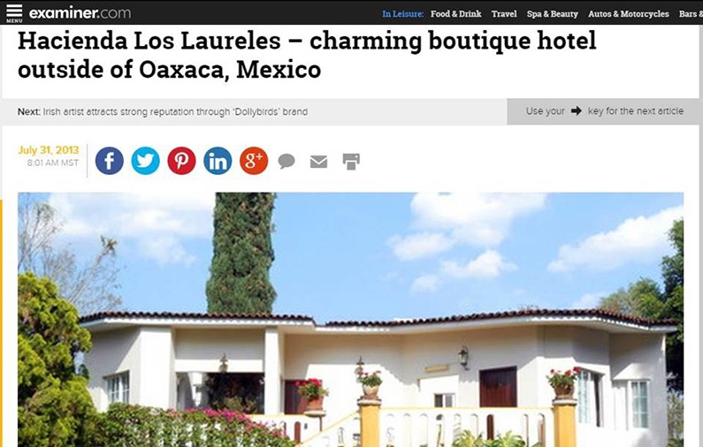 Hacienda Los Laureles – charming boutique hotel outside of Oaxaca, Mexico