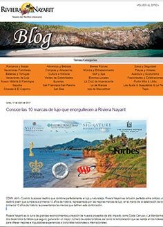 10 marcas de lujo que enorgullecen a Riviera Nayarit