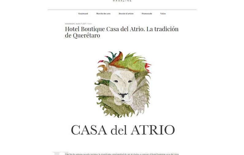 Hotel Boutique Casa del Atrio. La tradición de Querétaro