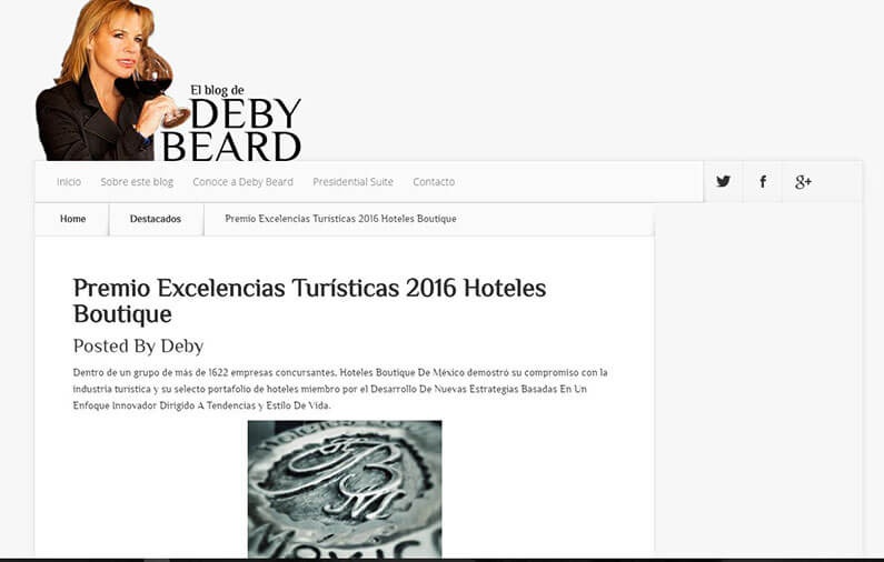 Premio Excelencias Turísticas 2016 Hoteles Boutique