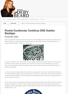 Premio Excelencias Turísticas 2016 Hoteles Boutique