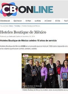 Hoteles Boutique de México celebra 15 años de servicio