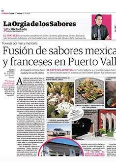 Fusión de sabores mexicanos  y franceses en Puerto Vallarta / Diario La Razón