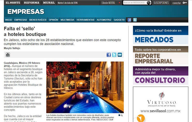 Falta el ‘sello’  a hoteles boutique