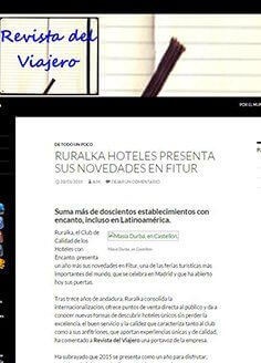 RURALKA HOTELES PRESENTA SUS NOVEDADES EN FITUR