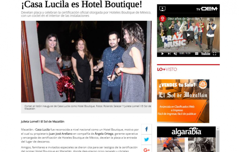 ¡Casa Lucila es Hotel Boutique!