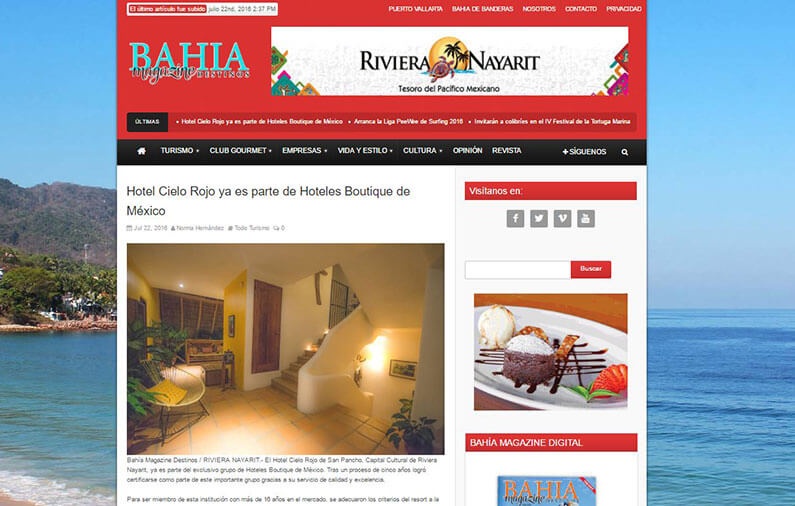 Hotel Cielo Rojo ya es parte de Hoteles Boutique de México