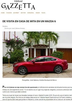 DE VISITA EN CASA DE MITA EN UN MAZDA 6