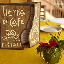 FLOWERS AND COFFEE, EMBLEMATIC OF ARGOVIA HOTEL