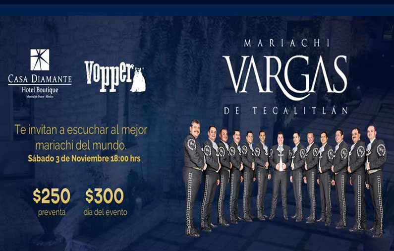 Mariachi Vargas en Casa Diamante, ¡no te lo puedes perder!