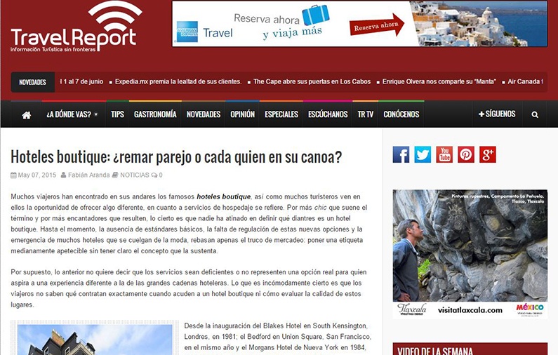 Hoteles boutique: ¿remar parejo o cada quien en su canoa?