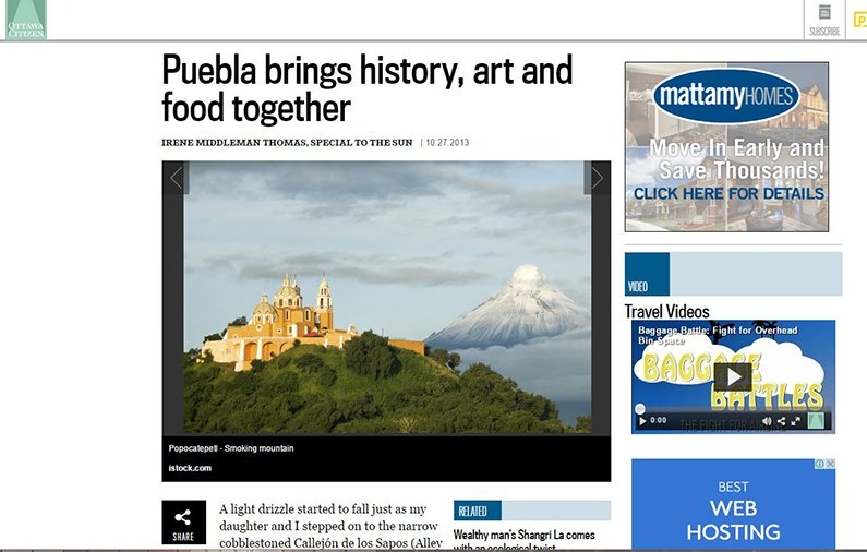 Puebla brings history, art and food together