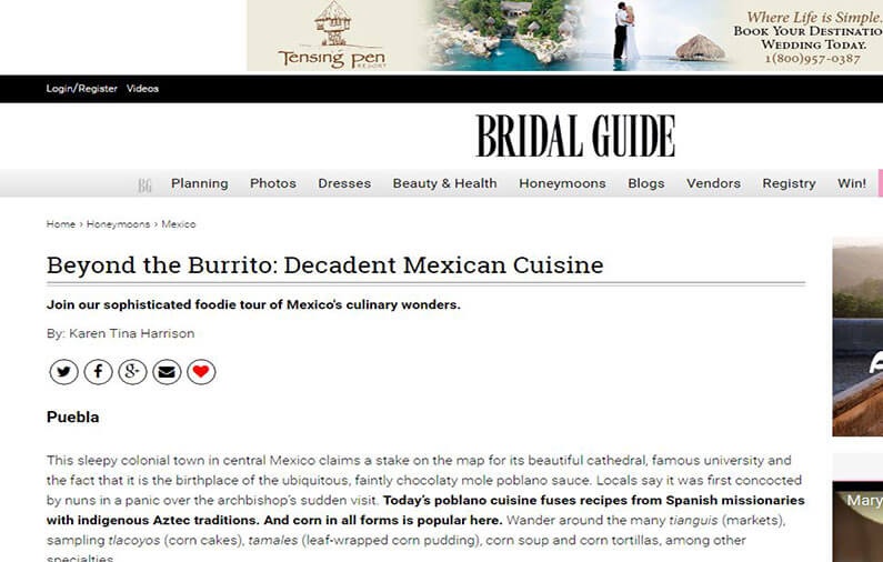 Beyond the Burrito: Decadent Mexican Cuisine