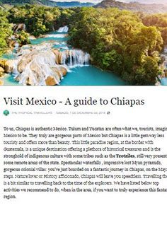 Visit Mexico – A guide to Chiapas